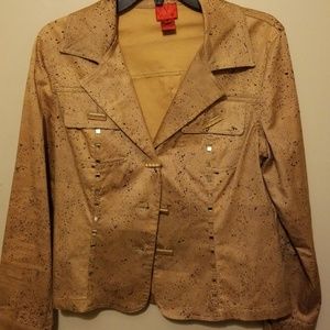 CasualCornerBoutique Embellished Shirt Jacket